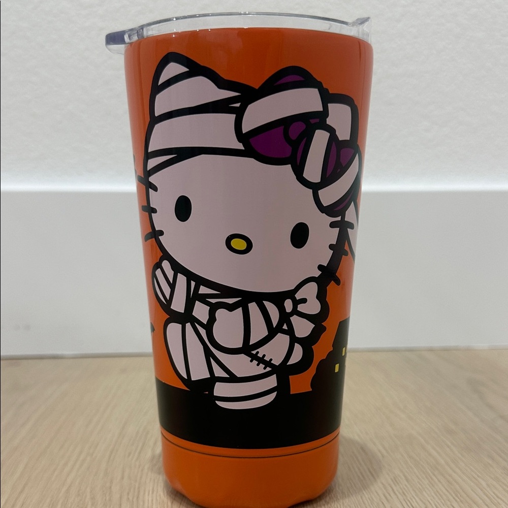 Sanrio Orange and Purple Hello Kitty Tumbler